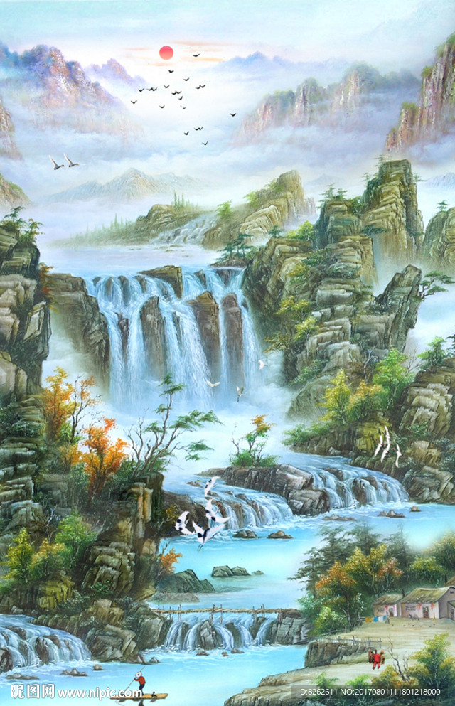 油画山水