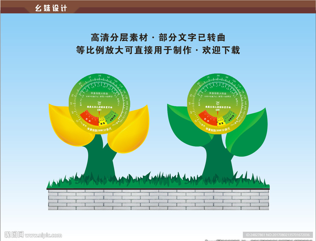 健康指数转盘标识