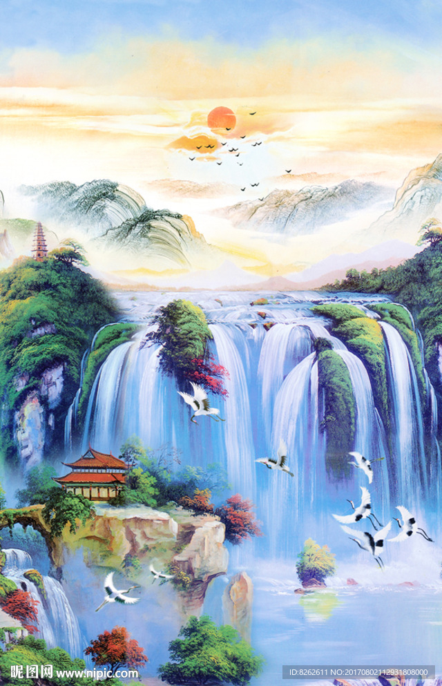 油画山水
