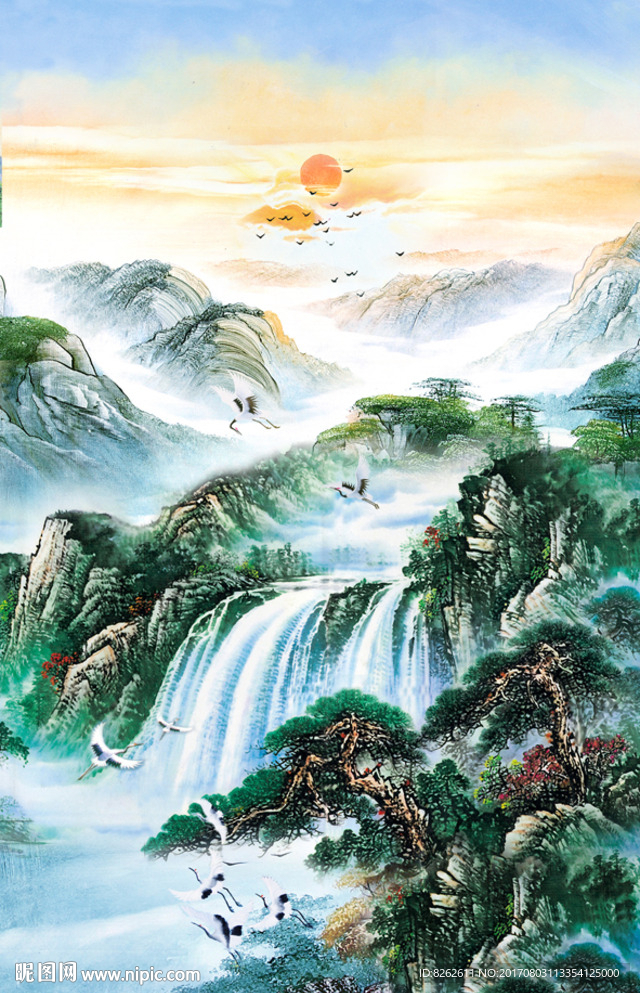 油画山水