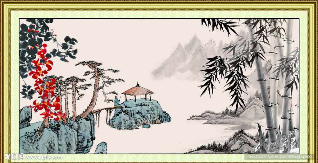 国画竹子