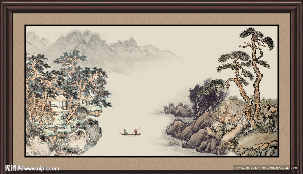 巨幅山水画