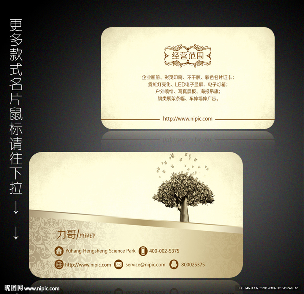 金融公司名片