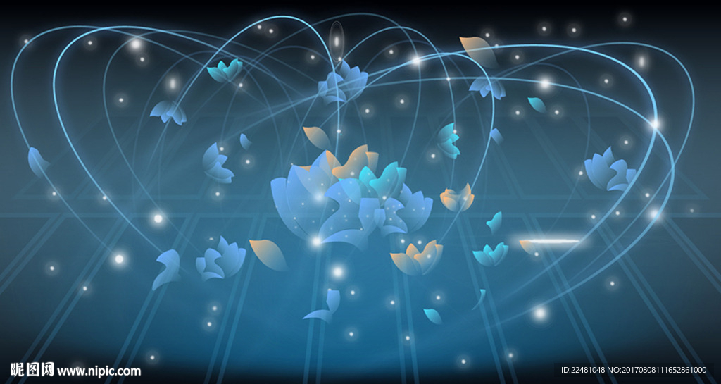 酷炫的科技的风格海报背景设计