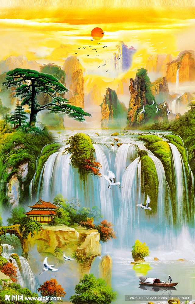 油画山水