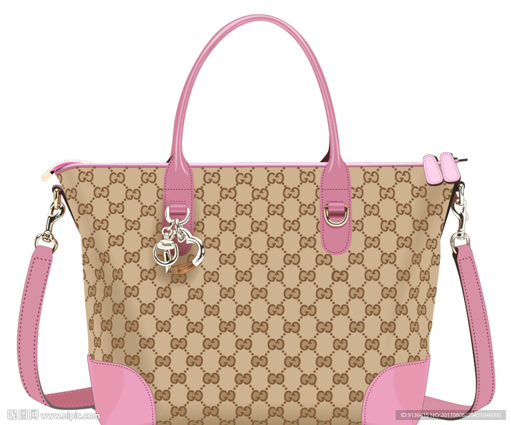 高清防真包包矢量效果图片设计