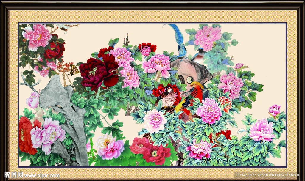 国画牡丹