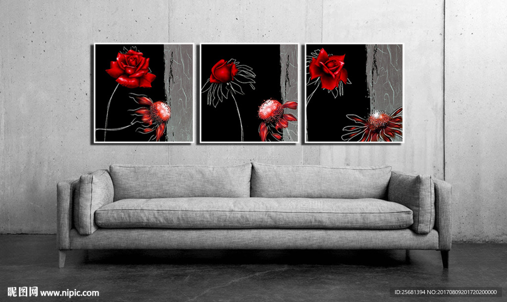 玫瑰装饰画