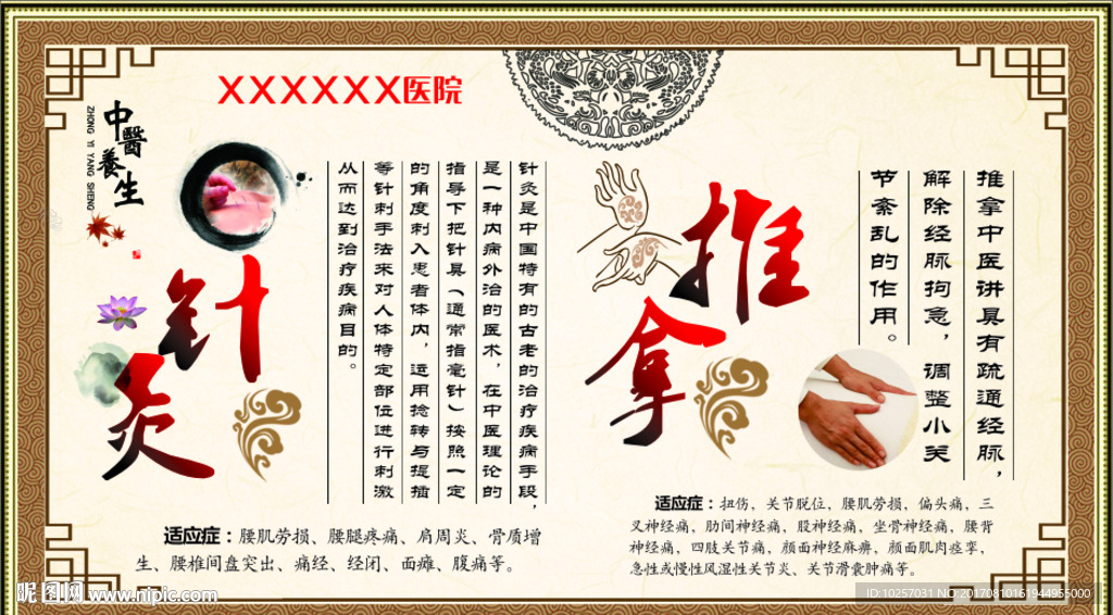 针灸推拿宣传栏