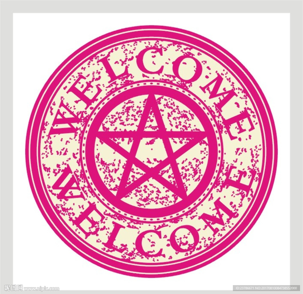 迎宾印花地毯图案