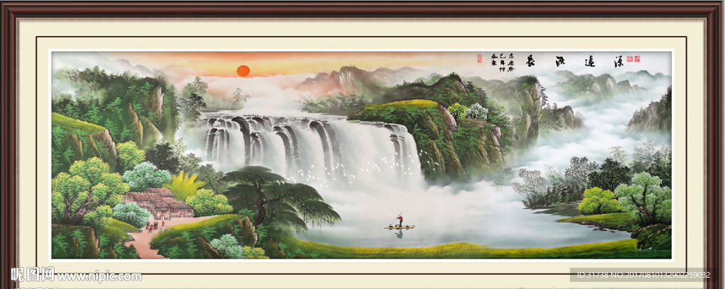客厅山水画