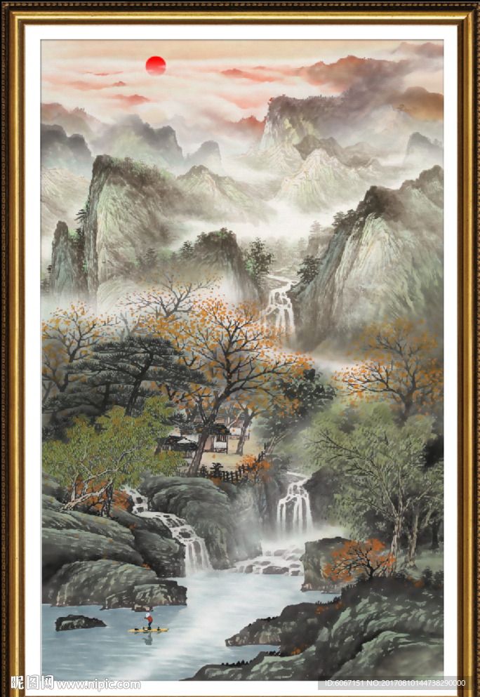 玄关山水画