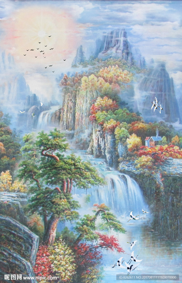 油画山水
