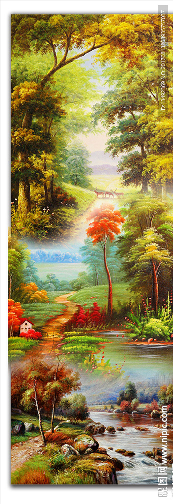 山水油画
