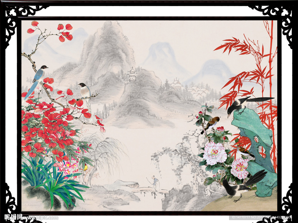 国画竹子