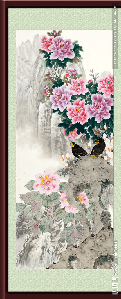 国画牡丹