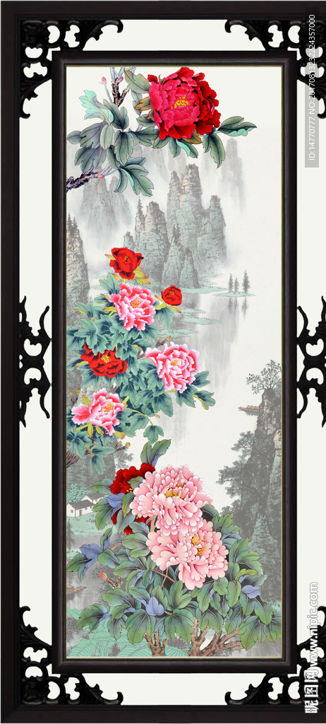 国画牡丹