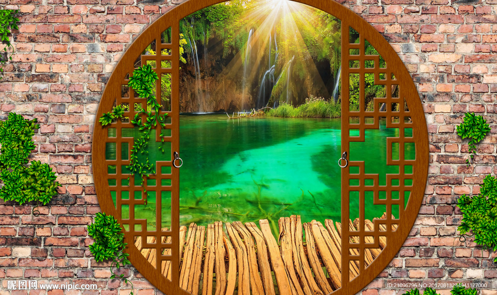 风景背景墙