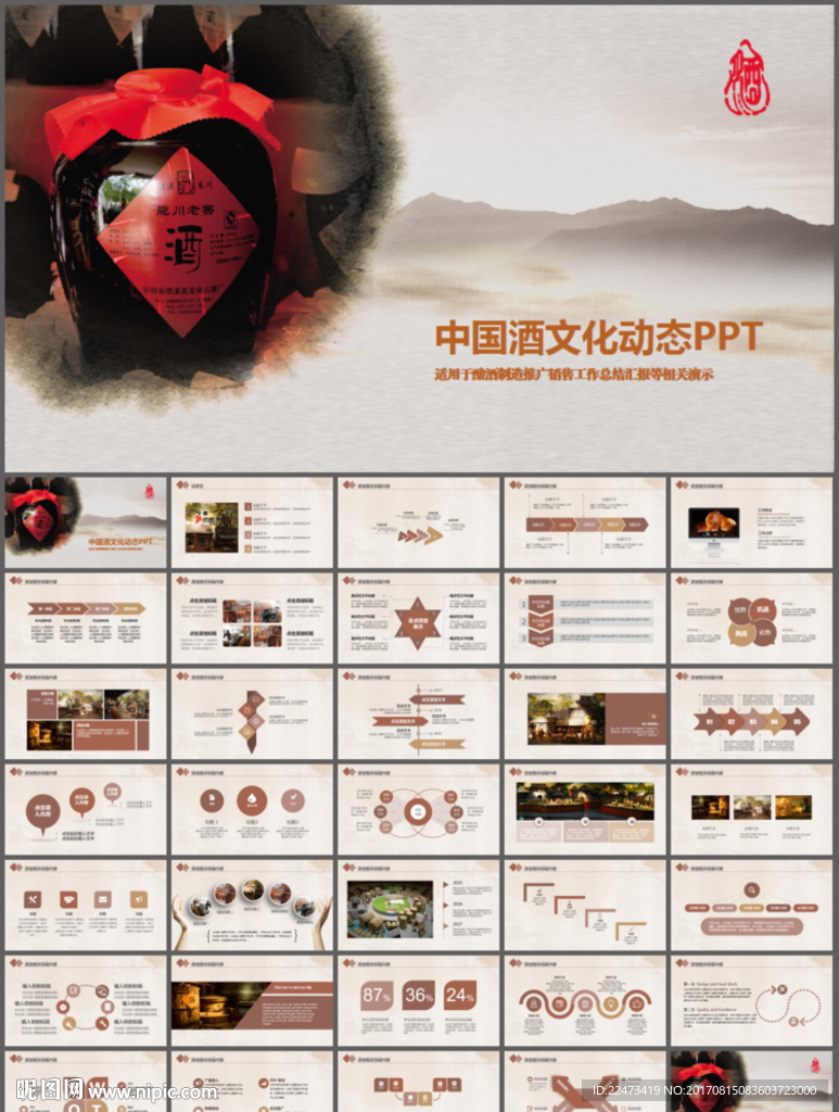 酒文化饮酒白酒企业PPT