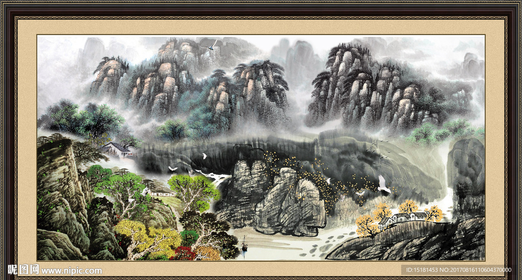 巨幅山水画
