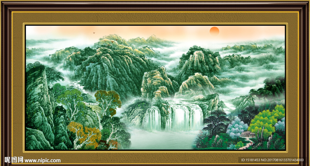 旭日东升设计图__PSD分层素材_PSD分层素材_设计图库_昵图网nipic.com