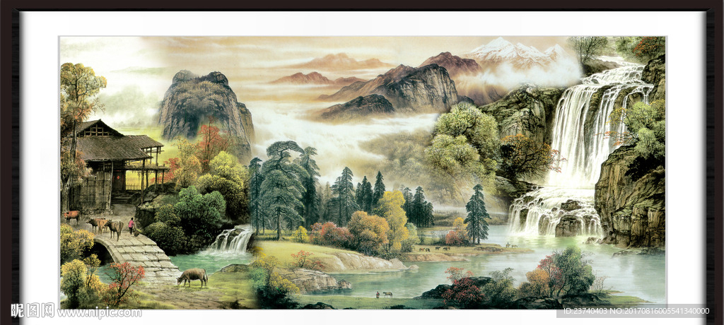 山水国画
