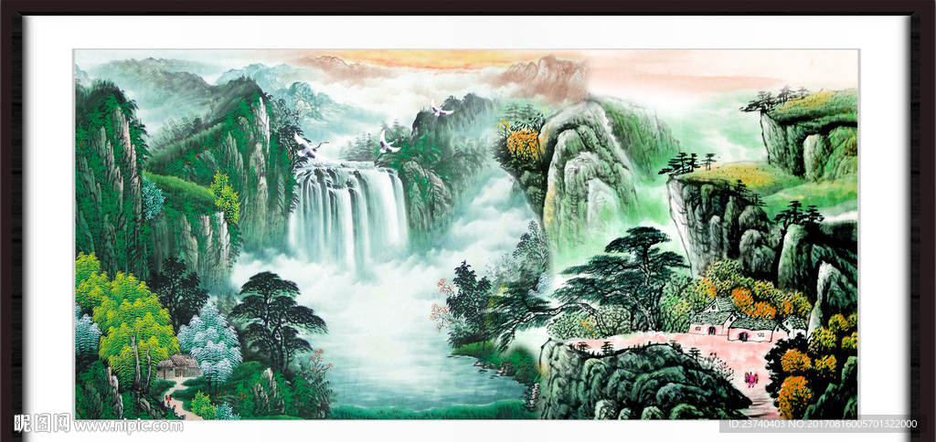 山水国画