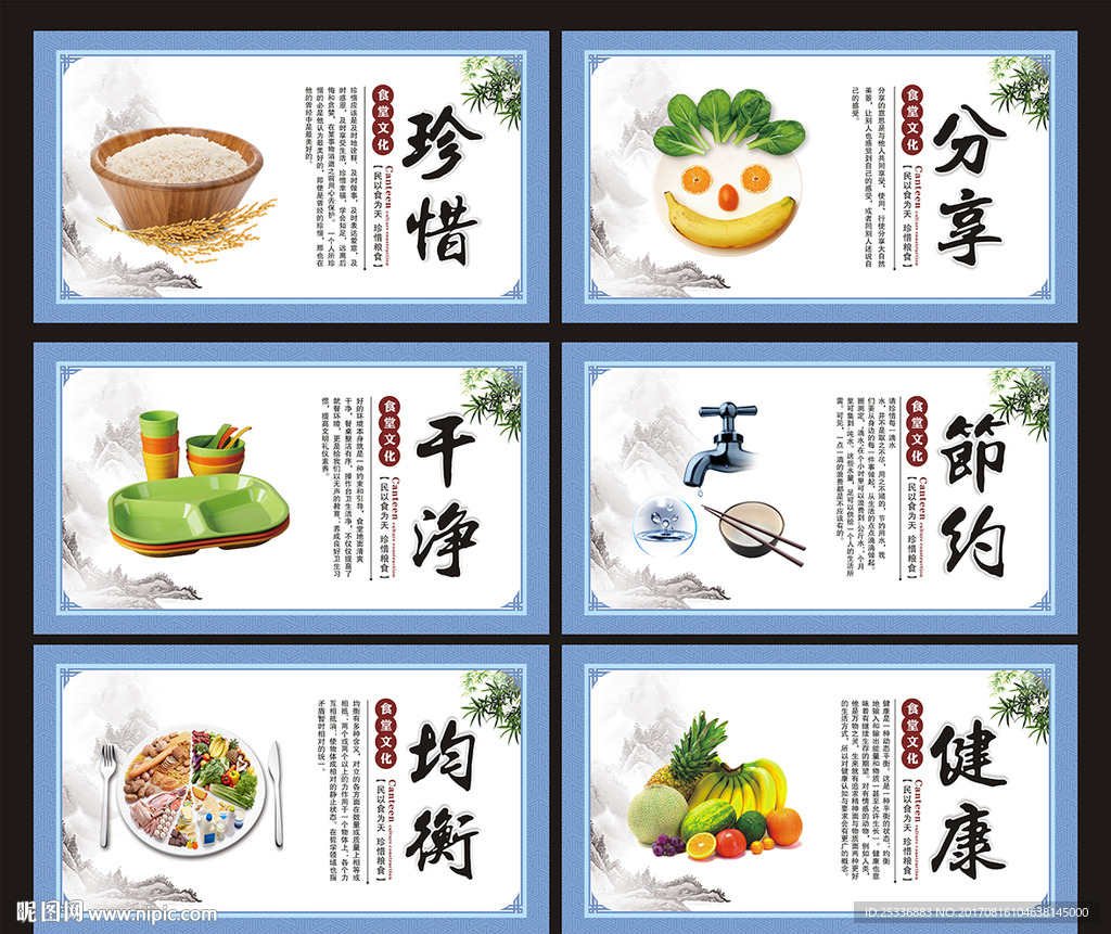 食堂文化展板