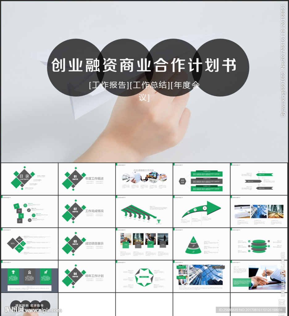 创业融资投资商务计划书ppt