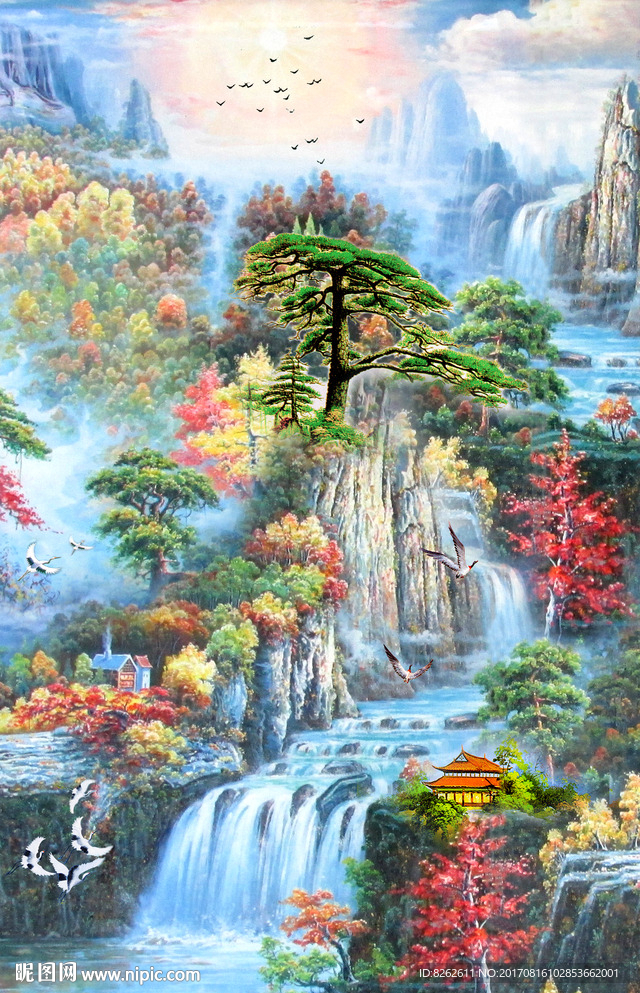 山水油画