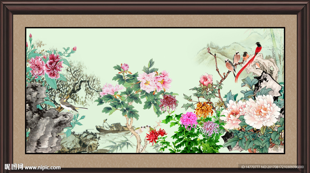 国画牡丹
