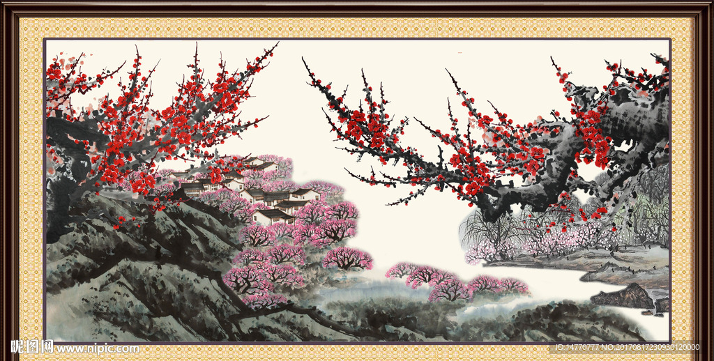 国画梅花