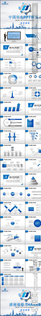 中国华电集团公司工作专用PPT