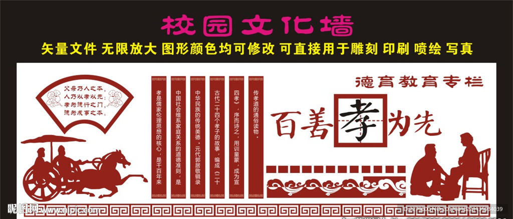 忠孝文化墙