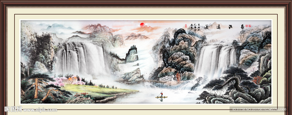 巨幅山水画