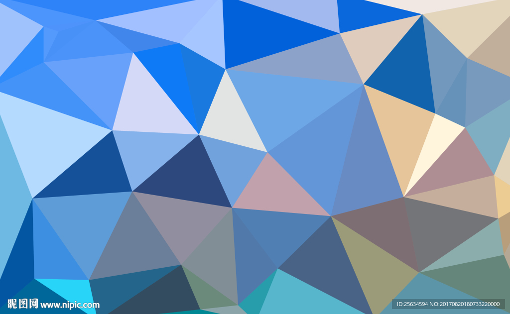 原创蓝色几何抽象背景