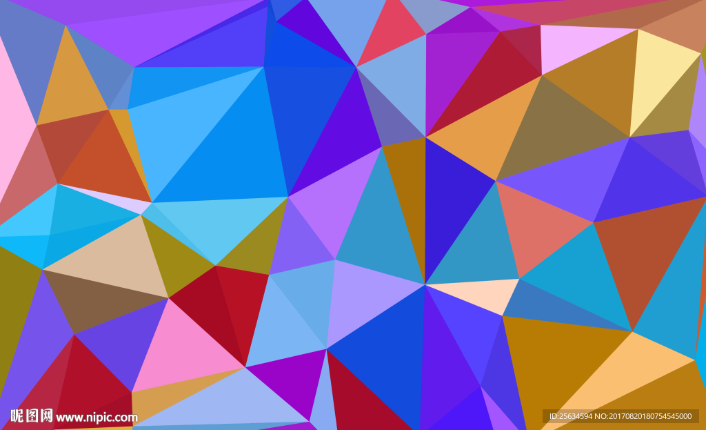 原创几何三角图形纹理海报素材