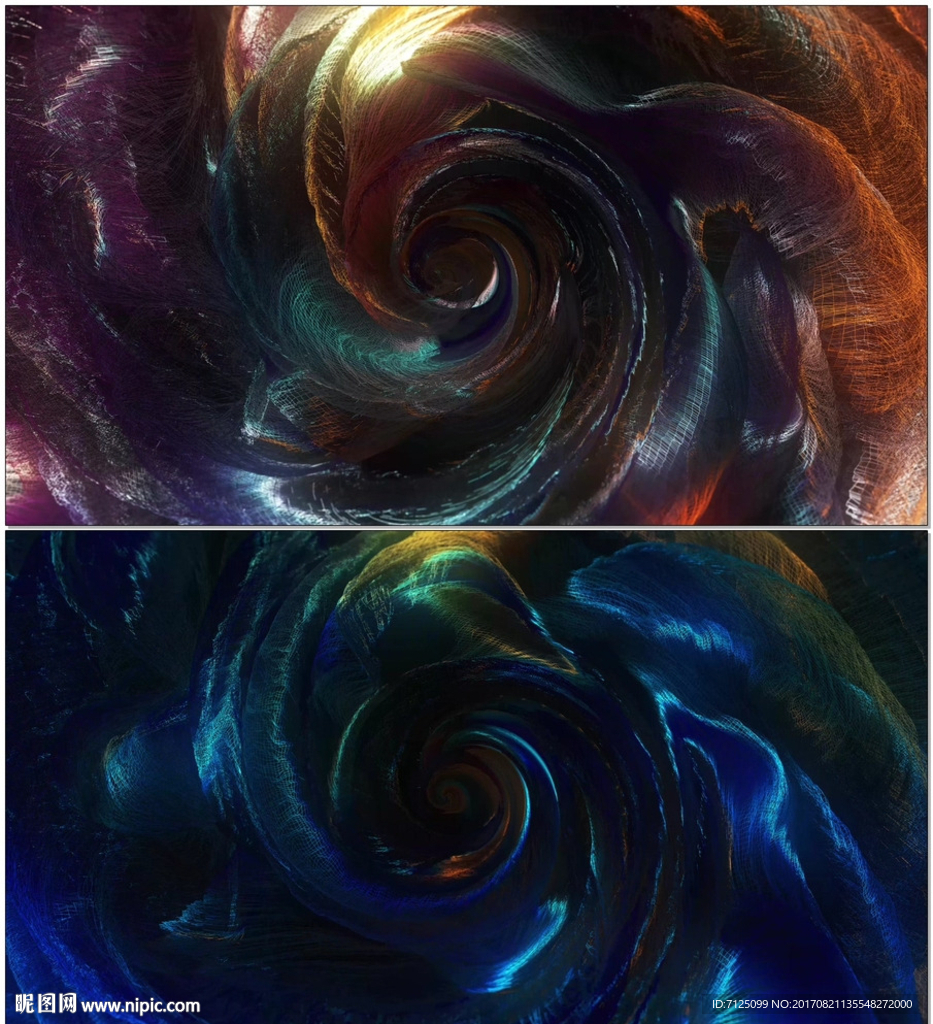 4K光纤能量旋窝VJ循环视频