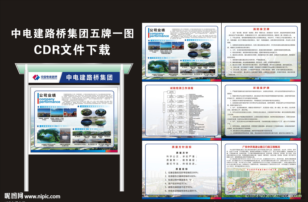 电建五牌一图
