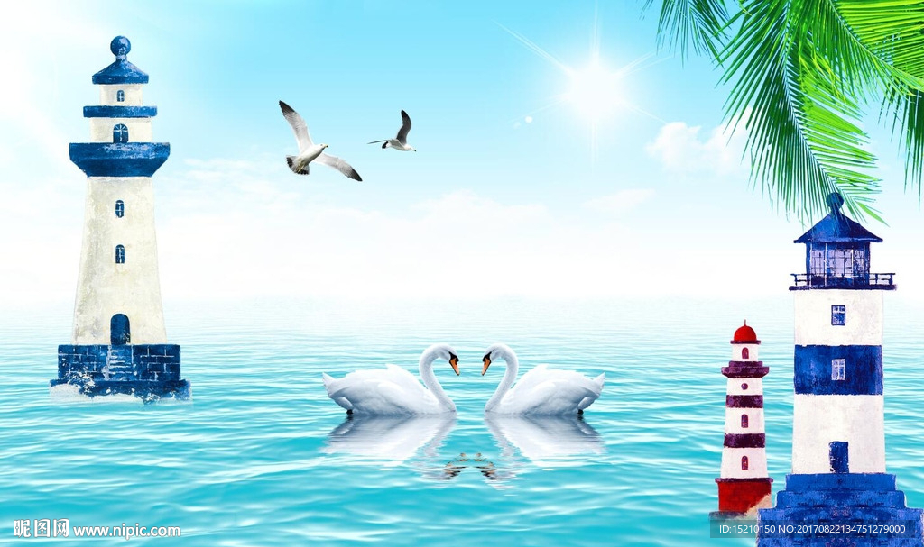 海景椰子树
