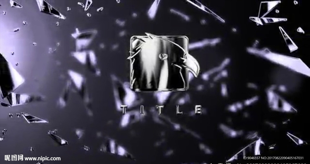 金属碎片logo演绎