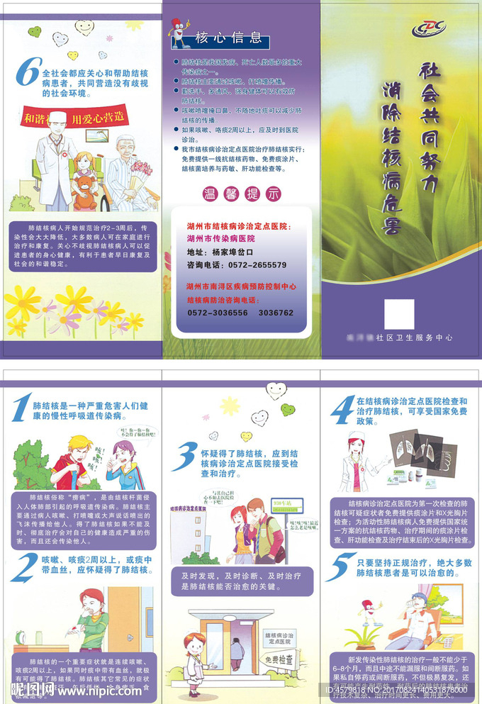 结核病三折页