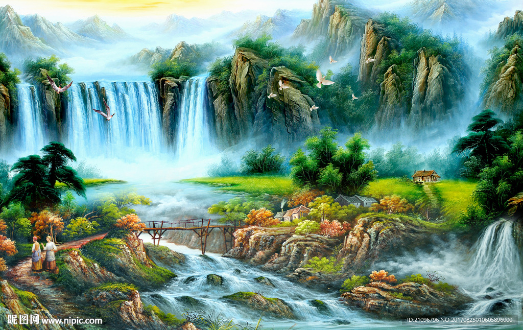 3d油画风景