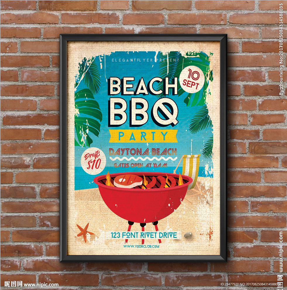 BBQ烧烤海报