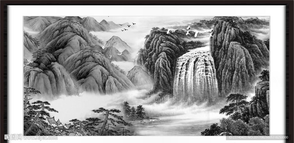 水墨山水画