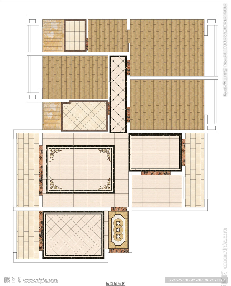 商品房地面铺装图