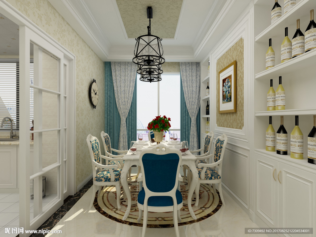 欧式餐厅装修效果图
