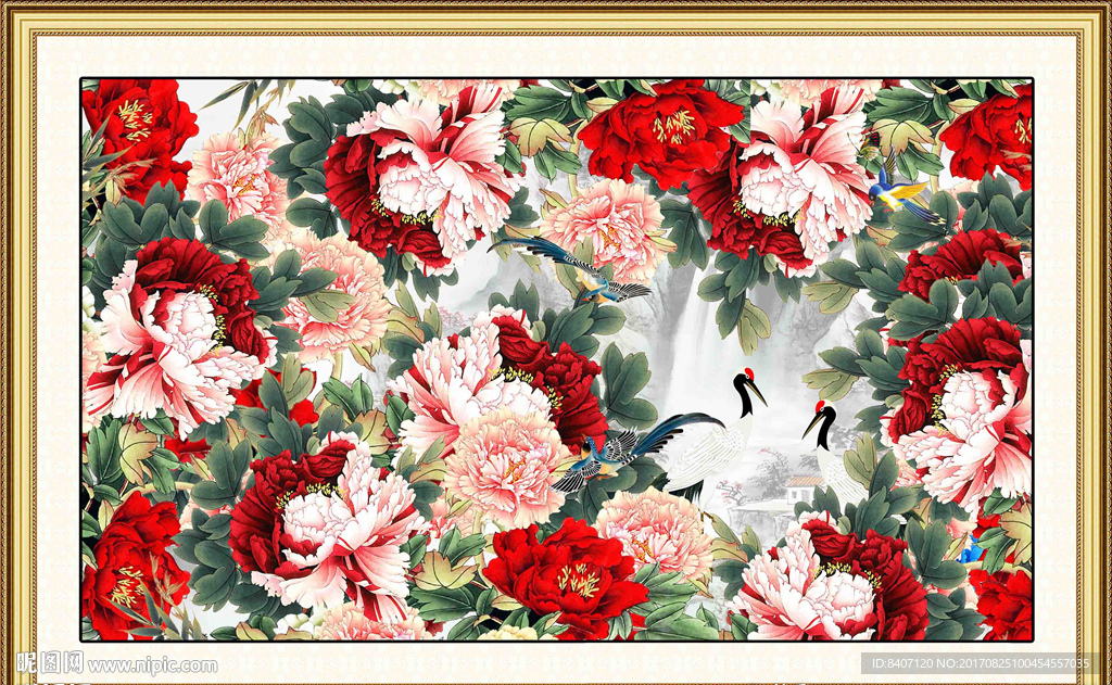 国画牡丹