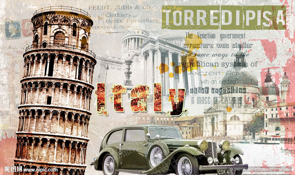 欧美风格装饰画