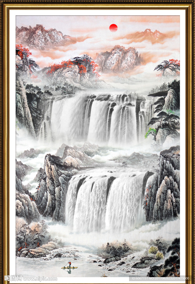 玄关山水画